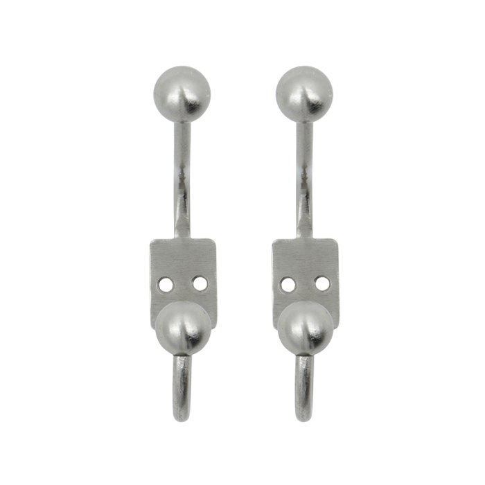 House Doctor Ball Dobbeltkroge 2 stk. S�lvfinish