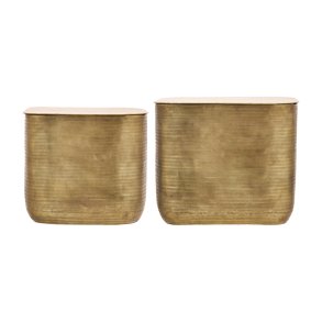 House Doctor Cajas Sofabord m/ Opbevaring 2 stk. Gylden Finish