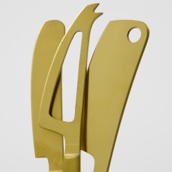 House Doctor Cheese Osteknive Gylden Finish