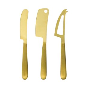 House Doctor Cheese Osteknive Gylden Finish