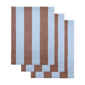 House Doctor Cook Viskestykke 3 stk. Lysebl�/Brun