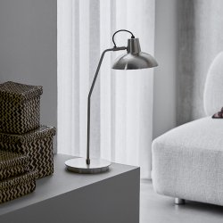House Doctor Desk Bordlampe B�rstet S�lvfinish