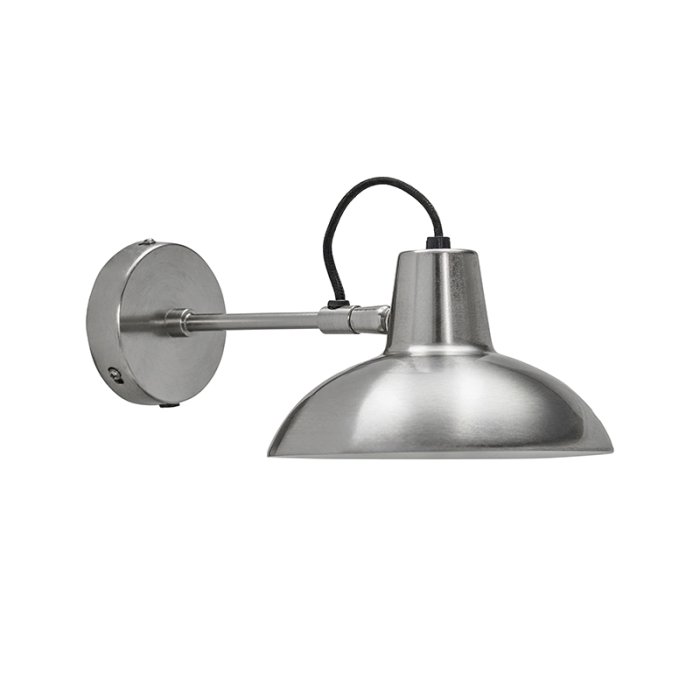 House Doctor Desk V�glampe m/ Synlig Ledning B�rstet S�lvfinish