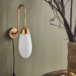 House Doctor Drop Vglampe Antik Messingfinish