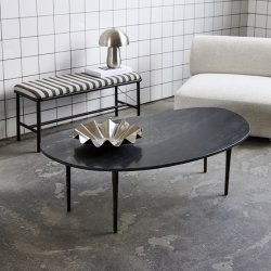 House Doctor Eda Sofabord Sort Marmor