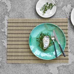 House Doctor Fica Dkkeserviet 4 stk. Sort/Natur