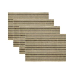 House Doctor Fica Dkkeserviet 4 stk. Sort/Natur