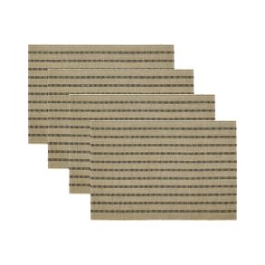 House Doctor Fica Dkkeserviet 4 stk. Sort/Natur