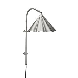 House Doctor Flola V�glampe m/ Stang B�rstet S�lvfinish