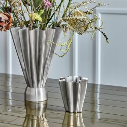 House Doctor Flood Vase B�rstet S�lvfinish