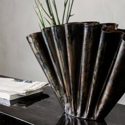 House Doctor Flood Vase Bred Antik Brun