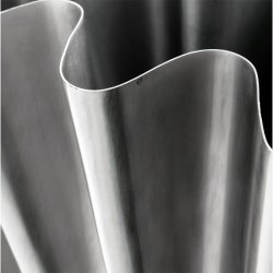 House Doctor Flood Vase Bred B�rstet S�lvfinish