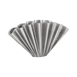 House Doctor Flood Vase Bred B�rstet S�lvfinish