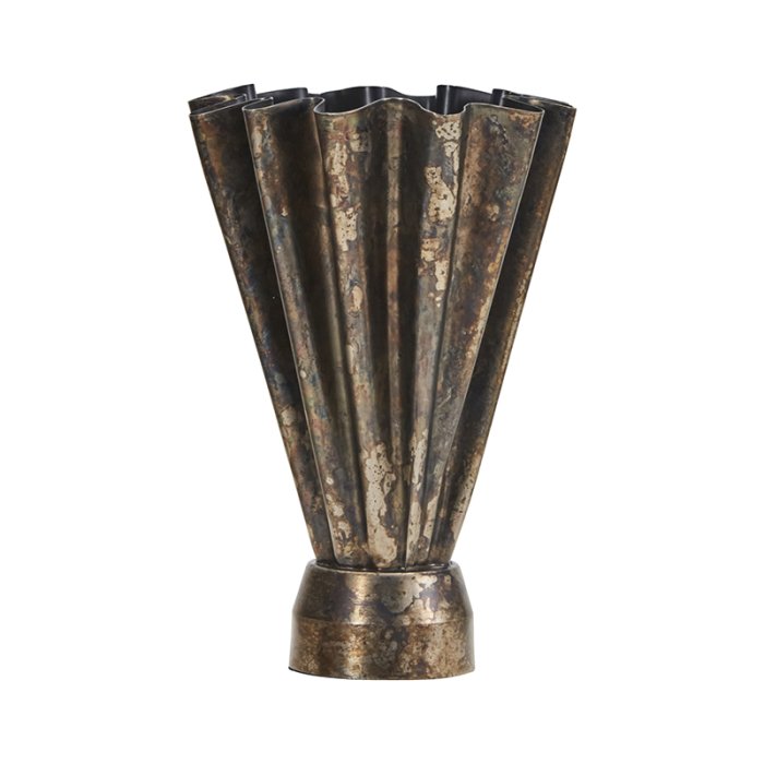 House Doctor Flood Vase m/ Fod Antik Brun