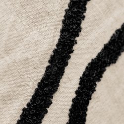 House Doctor Fly Pudebetrk 50x50 cm Rhvid/Sort