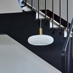 House Doctor Fort Lampe Antik Messingfinish/R�hvid