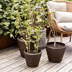 House Doctor Funnel Urtepotter 3 stk. Antikbrun