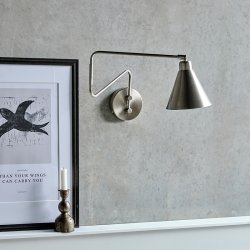 House Doctor Game V�glampe B�rstet S�lvfinish Stor