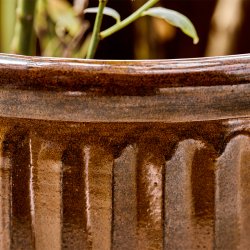 House Doctor Groove Potter 2 stk. Brun Large