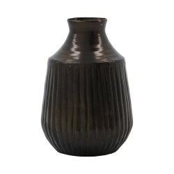 House Doctor Groove Vase Antikbrun