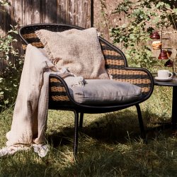 House Doctor Hapur Loungestol Natur/Sort