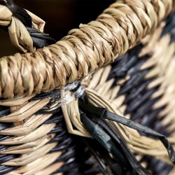 House Doctor Isa Opbevaringskurv Natur/Sort