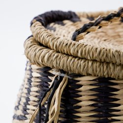 House Doctor Isa Opbevaringskurv Natur/Sort