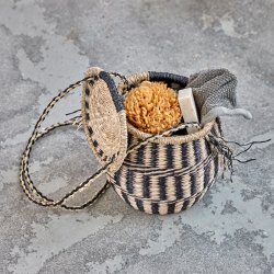 House Doctor Isa Opbevaringskurv Natur/Sort