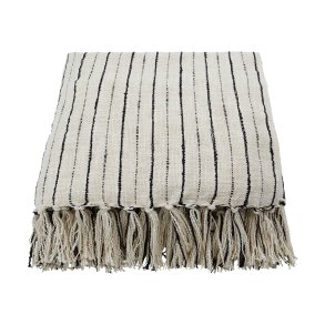 House Doctor Lines Plaid Sort/R�hvid