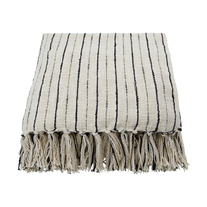 House Doctor Lines Plaid Sort/R�hvid