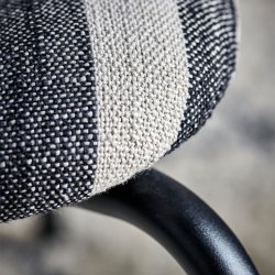 House Doctor Longa Loungestol Sort/Hvid