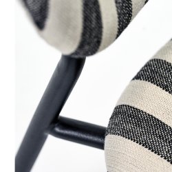 House Doctor Longa Loungestol Sort/Hvid