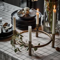 House Doctor Maxi Advent Lysestage Antik Messingfinish