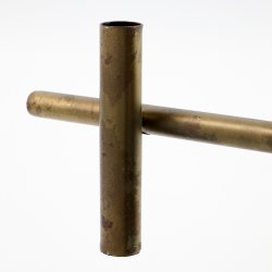 House Doctor Maxi Lysestage 45 cm Antik Messingfinish