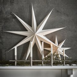 House Doctor Maxi Lysestage 80 cm Antik S�lvfinish