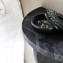 House Doctor Mega Sidebord Sort Marmor