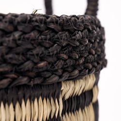 House Doctor Opti Opbevaringskurv 3 stk. Sort/Natur