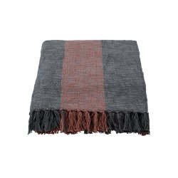 House Doctor Ponra Plaid Kakifarvet/Br�ndt R�d