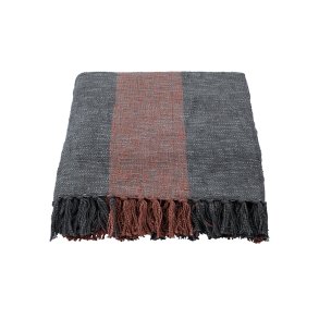 House Doctor Ponra Plaid Kakifarvet/Br�ndt R�d