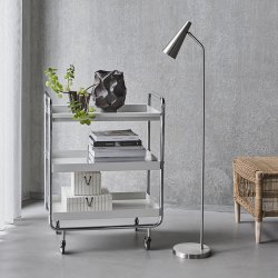 House Doctor Precise Gulvlampe S�lvfinish