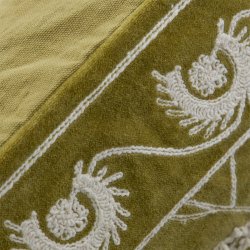 House Doctor Rica Pudebetr�k 50x50 cm Sennepsgul/R�hvid