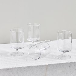 House Doctor Sand Lave Vinglas 4 stk. Klar