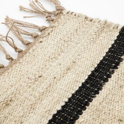 House Doctor Sima Lber 200x90 cm Sort/Natur