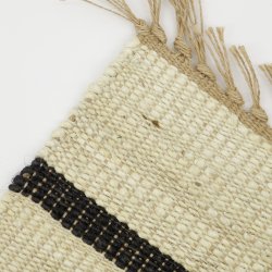 House Doctor Sima Tppe 180x180 cm Sort/Natur