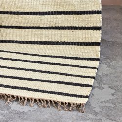 House Doctor Sima Tppe 180x180 cm Sort/Natur