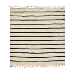 House Doctor Sima Tppe 180x180 cm Sort/Natur