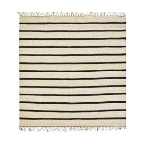 House Doctor Sima Tppe 180x180 cm Sort/Natur