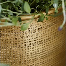 House Doctor Spot Urtepotte 2 stk. Gylden Finish