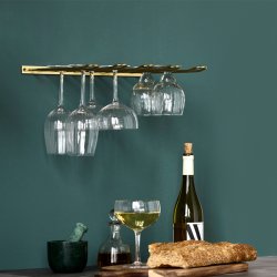 House Doctor Stilio Vinglasstativ Antik Guldfinish