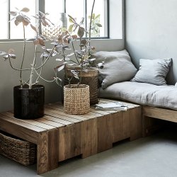 House Doctor Woodie Bord Natur